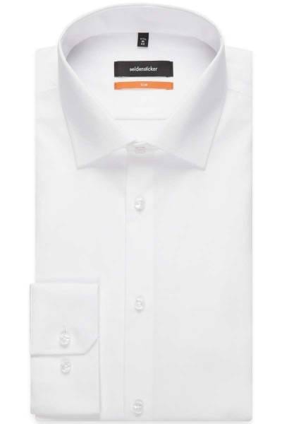 Seidensticker Hemd - Slim Fit - weiss, Einfarbig
