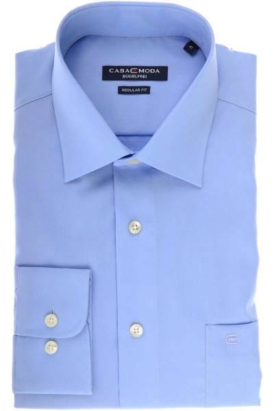 Casa Moda Hemd - Comfort Fit - blau, Einfarbig