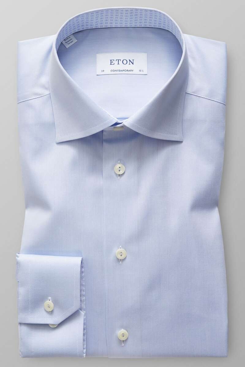 ETON Contemporary Fit Hemd blau, Einfarbig 42 - L ETON Contemporary Fit Hemd blau, Einfarbig 42 - L