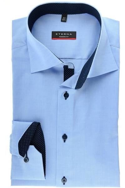 Eterna Hemd - Modern Fit - hellblau, Einfarbig
