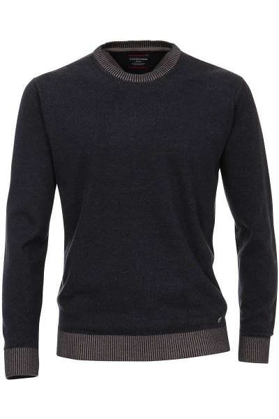 Casa Moda Strickpullover schwarz, Einfarbig