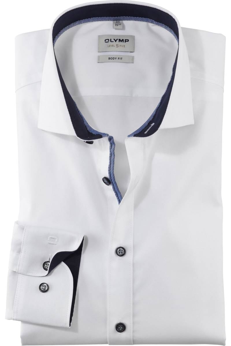 Olymp Uomo Camicia Business a Maniche Lunghe Level Five,Body