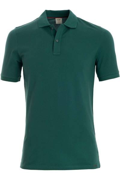 OLYMP Level Five Body Fit Poloshirt grün, Einfarbig