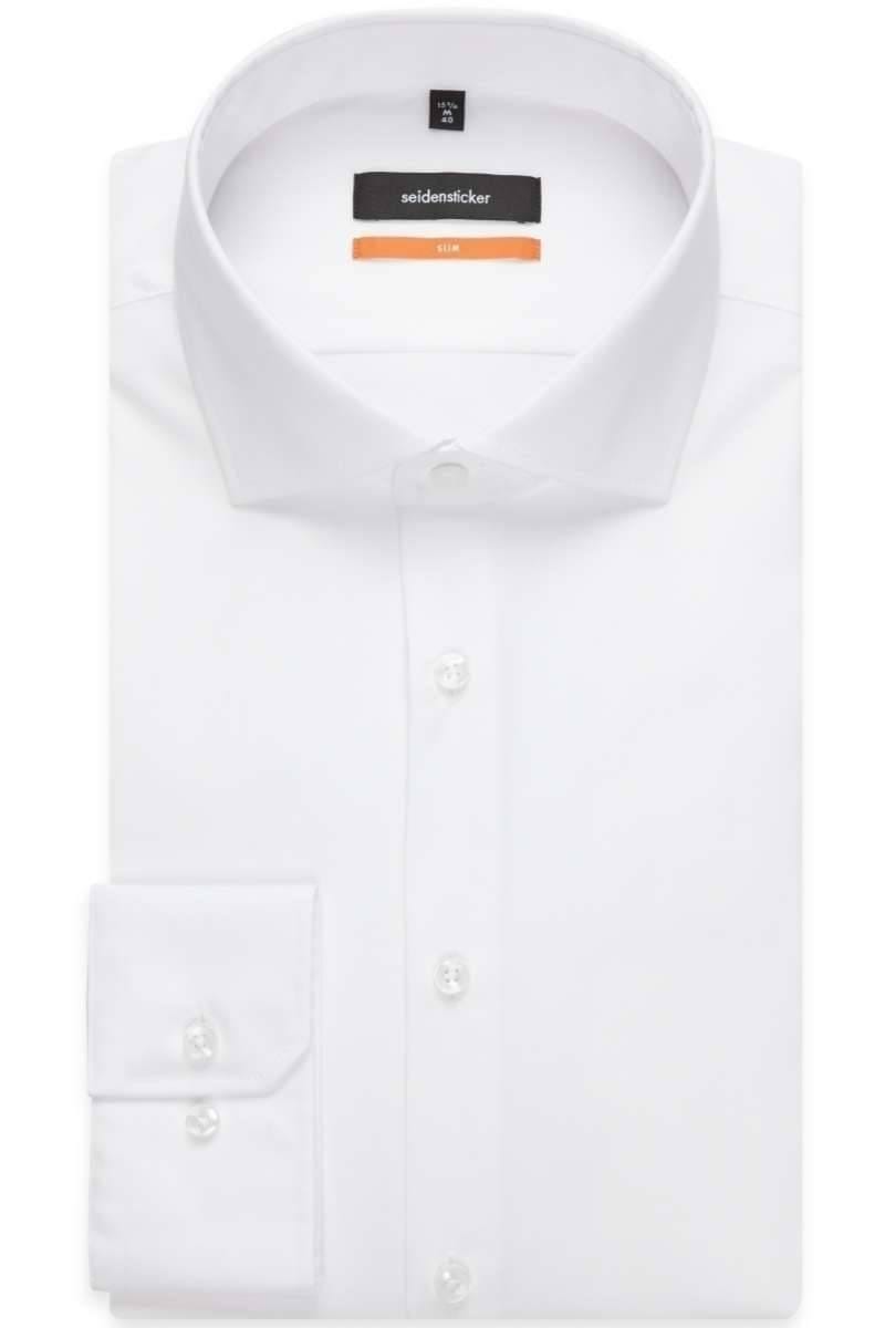 Seidensticker Hemd - Slim Fit - weiss, Einfarbig