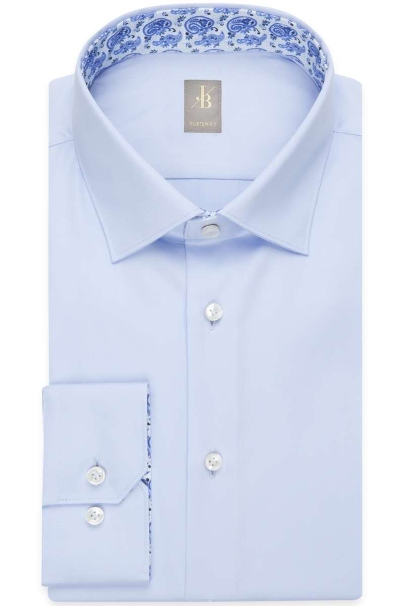 Jacques Britt Custom Fit Hemd hellblau, Einfarbig Jacques Britt Custom Fit Hemd hellblau, Einfarbig