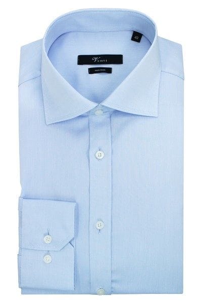 Venti Hemd - Slim Fit - hellblau, Einfarbig