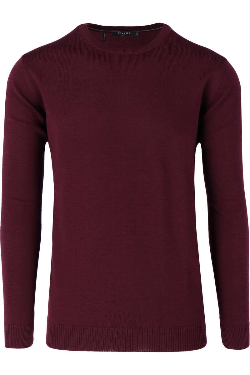 Maerz Modern Fit Pullover Rundhals lila, einfarbig 50 Maerz Modern Fit Pullover Rundhals lila, einfarbig 50