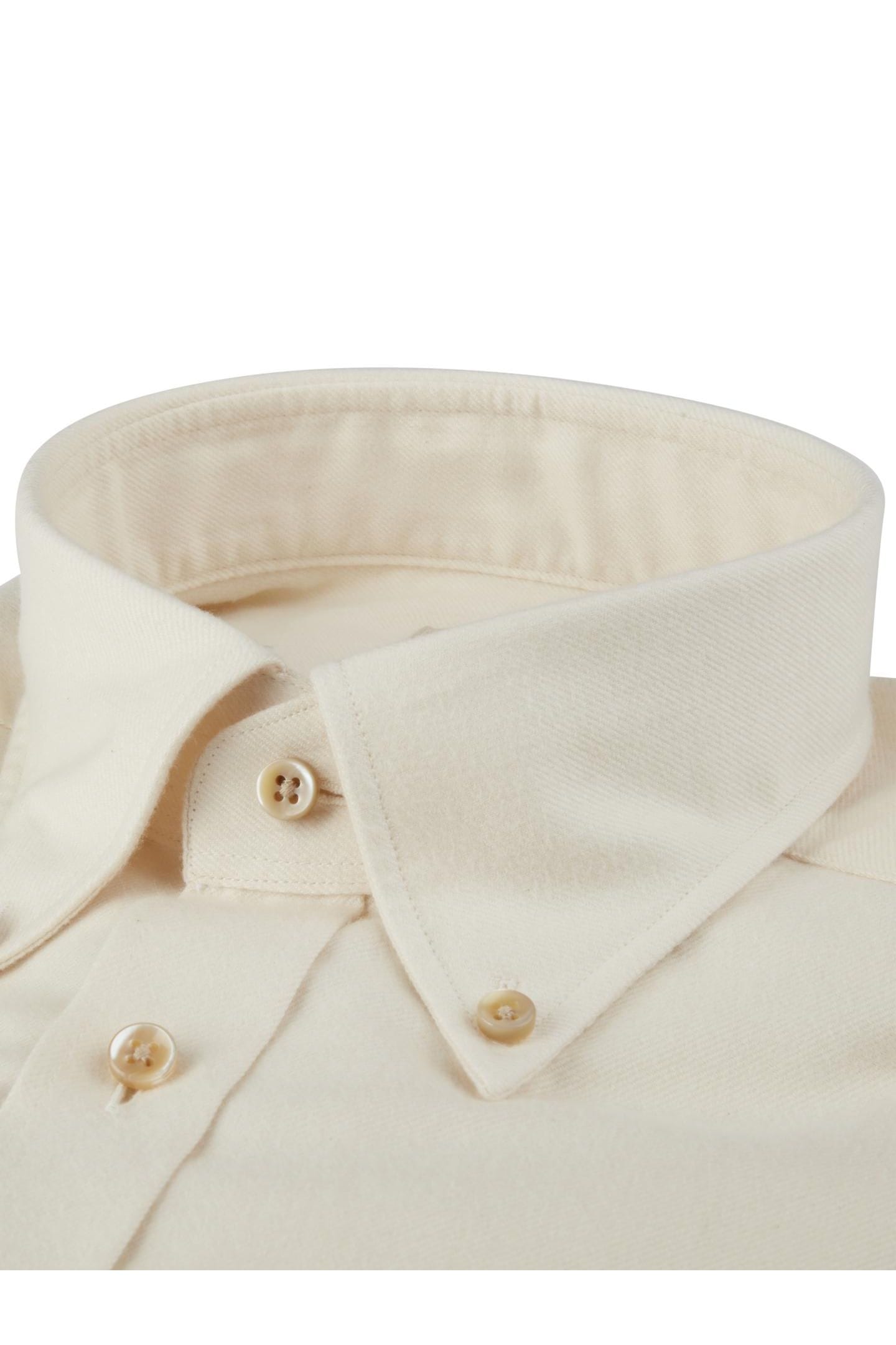 Body Flannels Stenströms Fitted Body flannel shirt ecru, One Colour | Hemden.de