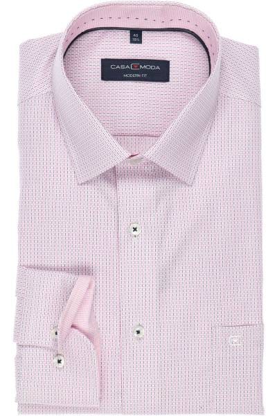Casa Moda Modern Fit Hemd rot/blau/weiß, Gemustert
