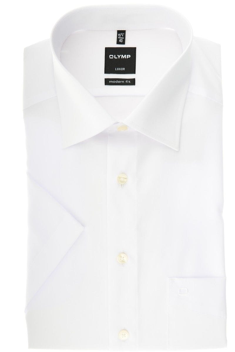 Olymp Hemd - Modern Fit - weiss, Einfarbig 45 - XXL Olymp Hemd - Modern Fit - weiss, Einfarbig 45 - XXL