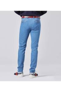 Hochwertige Meyer Slim Fit Jeans mit Five-Pocket in der Farbe blau 