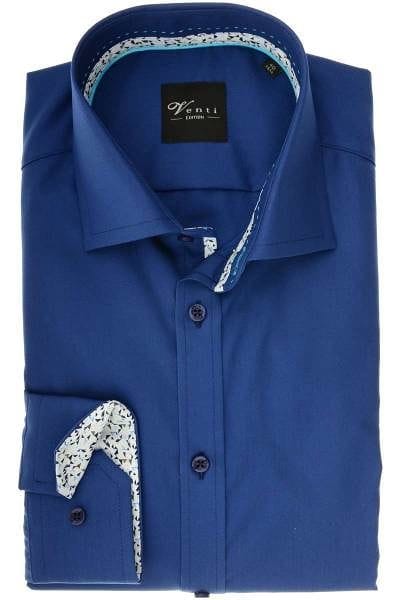 Venti Slim Fit Hemd marine, Einfarbig