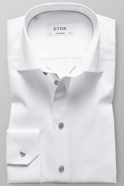 Eton Hemd - Contemporary Fit - weiss, Einfarbig