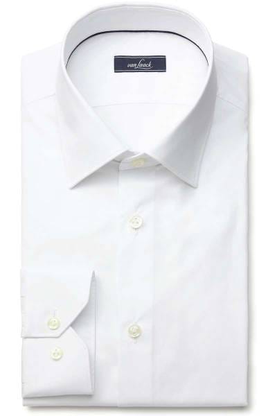 van Laack Slim Fit Hemd weiss, Einfarbig