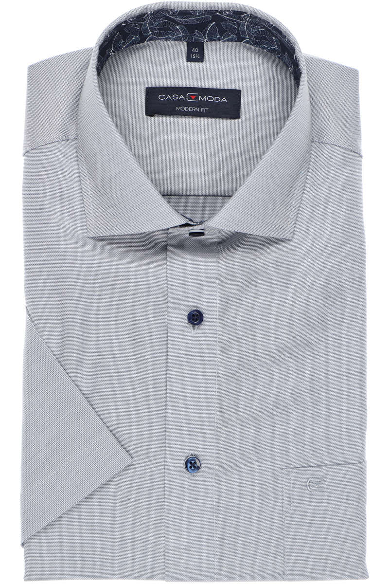 Casa Moda Modern Fit Hemd grau, Einfarbig 40 - M Casa Moda Modern Fit Hemd grau, Einfarbig 40 - M