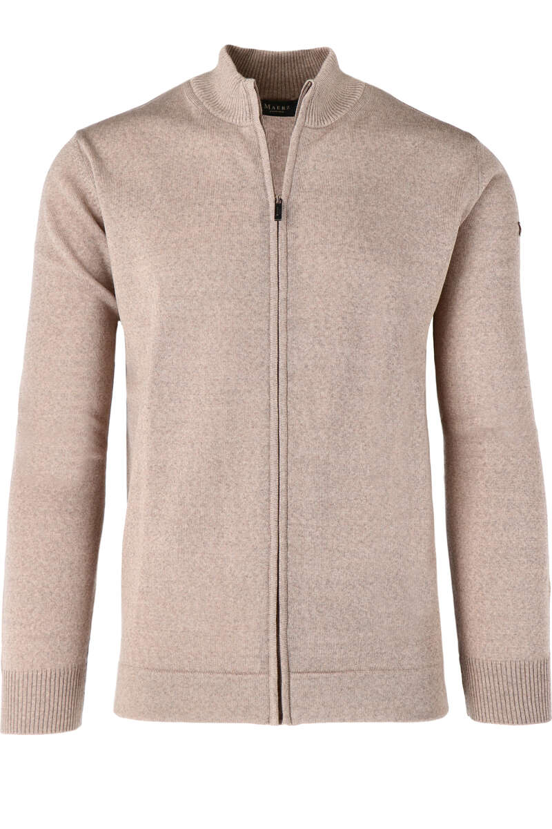 MAERZ Classic Fit Cardigan hellbraun, melange 52 MAERZ Classic Fit Cardigan hellbraun, melange 52