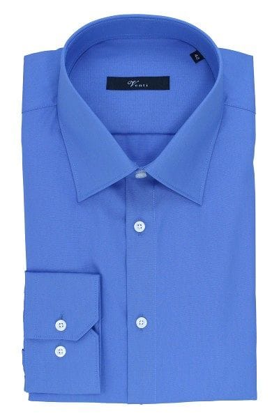 Venti Hemd - Slim Fit - blau, Einfarbig