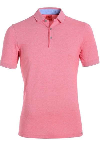 Olymp Modern Fit Poloshirt sky/weiss, Zweifarbig