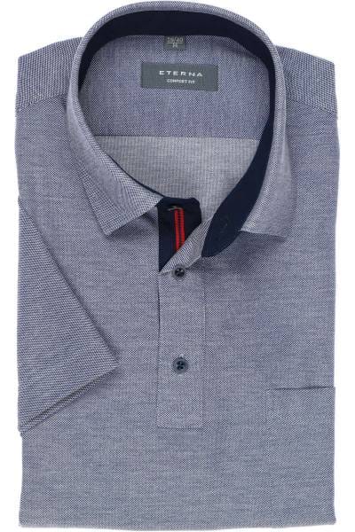 ETERNA Comfort Fit Hemd jeansblau, Einfarbig