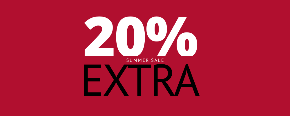 Summer Sale + 20% Extra Rabatt
