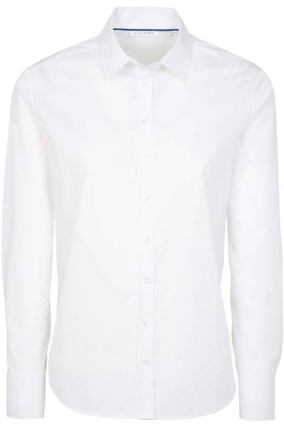 ETERNA Modern Classic Bluse weiss, Einfarbig