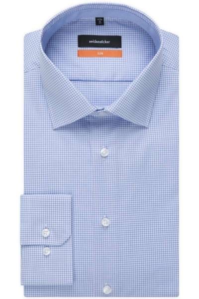 Seidensticker Slim Fit Hemd hellblau, Streifen