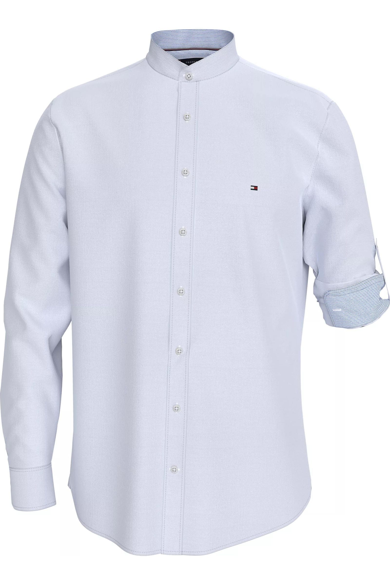 tommy hilfiger dress shirt white Slim Fit THFlex Dress Shirt
