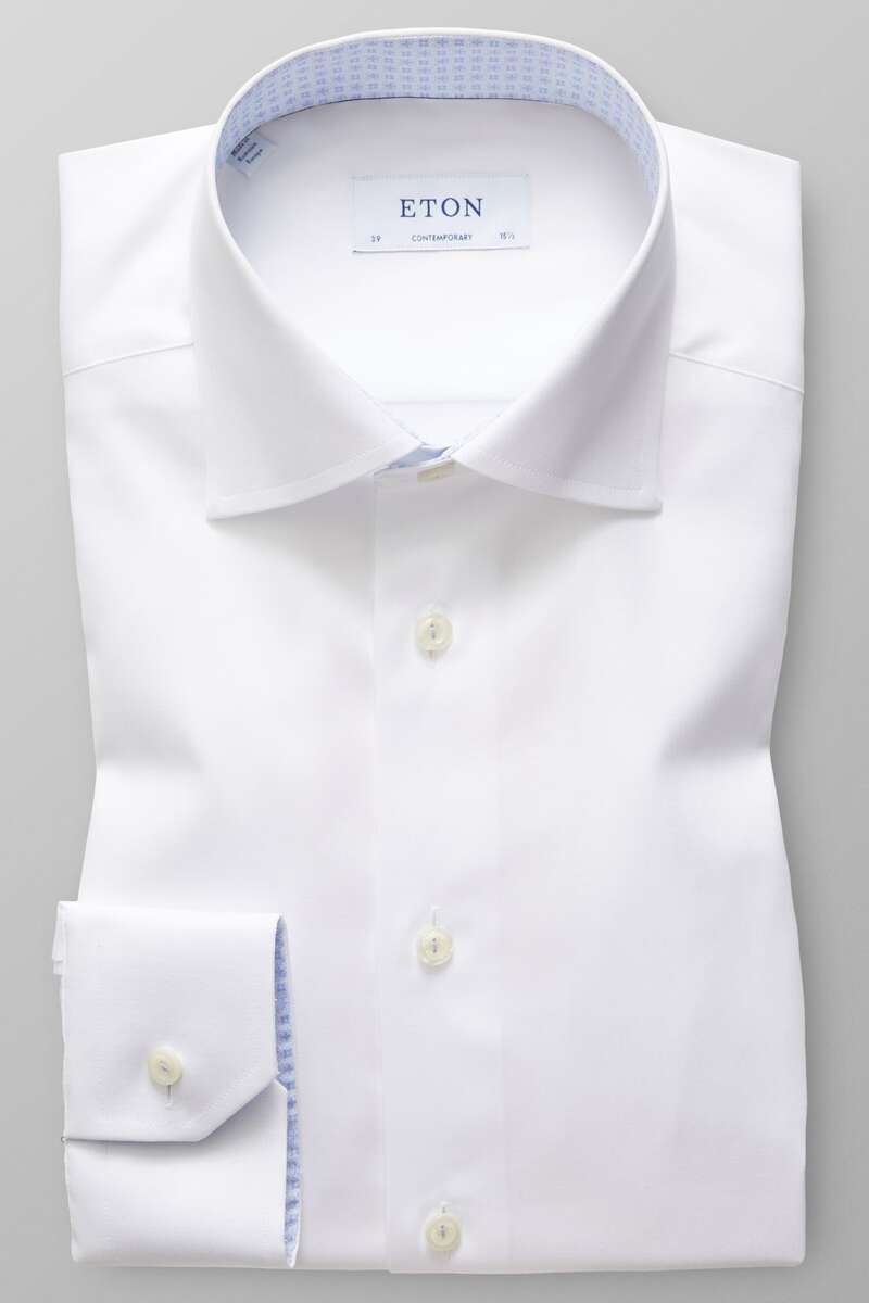 ETON Contemporary Fit Hemd weiss, Einfarbig 40 - M ETON Contemporary Fit Hemd weiss, Einfarbig 40 - M