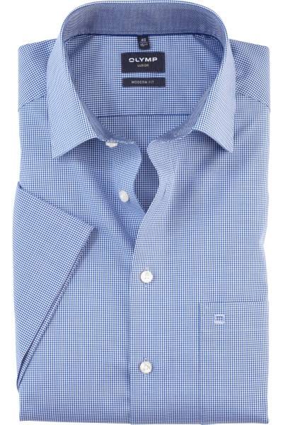 JP 1880 Mannen grote maten grote maten Menswear L-8XL geruit hemd, klederdracht, lange mouwen, button-down-kraag, moderne pasvorm, tot 8 XL 748509, kiezel, 6XL : JP 1880