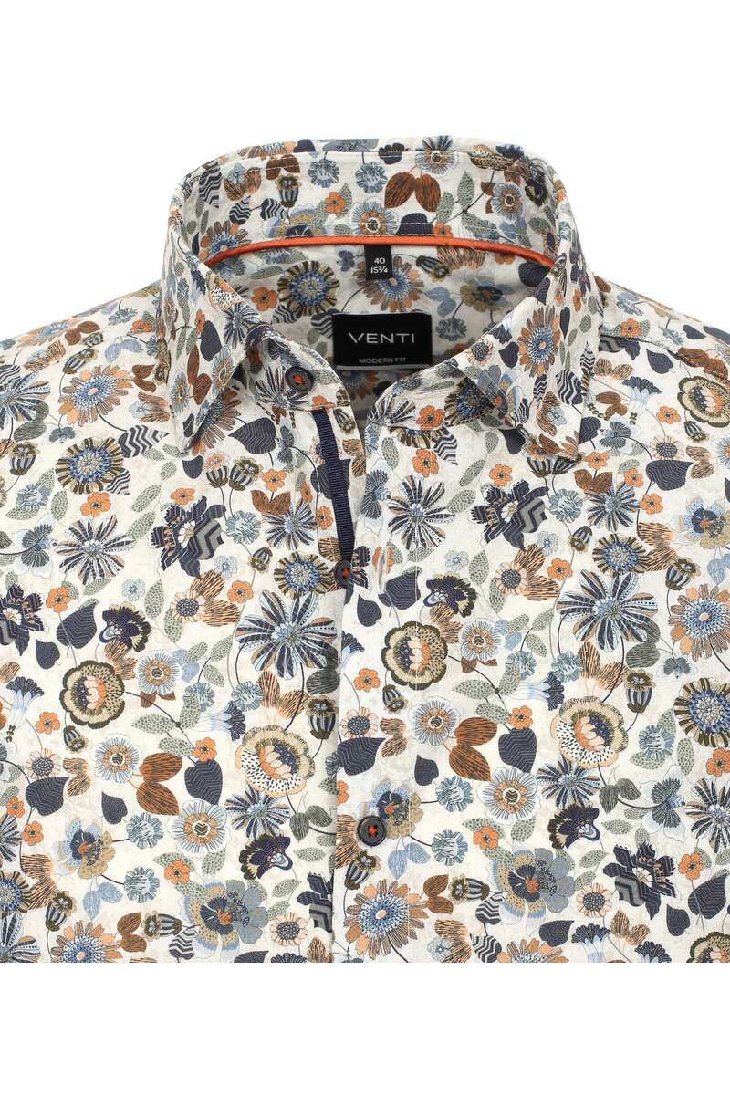 Venti Camicia Uomo Business Tinta Unita, Modern Fit, Colletto Kent, Verde, Taglia 52