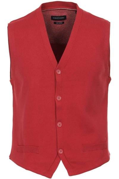 Casa Moda Weste Weste rot, einfarbig