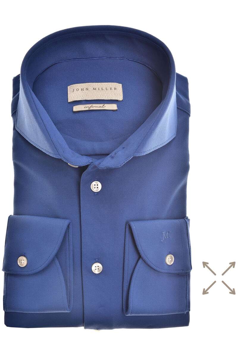 John Miller Slim Fit shirt blue, One 