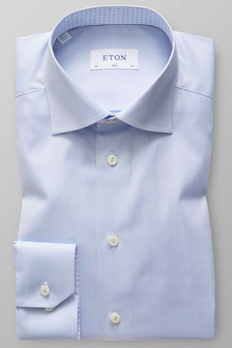 ETON Slim Fit Hemd blau, Einfarbig 44 - XL ETON Slim Fit Hemd blau, Einfarbig 44 - XL