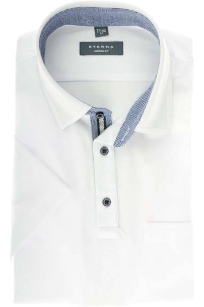 ETERNA Modern Fit Poloshirt weiss, Einfarbig