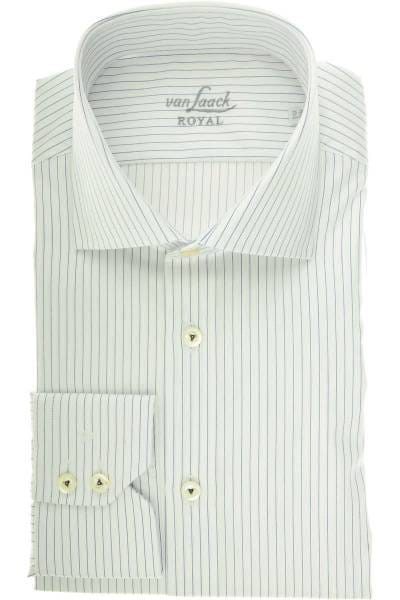 van Laack Tailor Fit Hemd weiss/blau, Gestreift