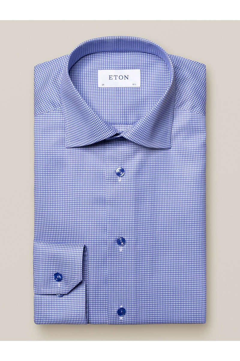 ETON Contemporary Fit Hemd blau, Kariert 40 - M ETON Contemporary Fit Hemd blau, Kariert 40 - M