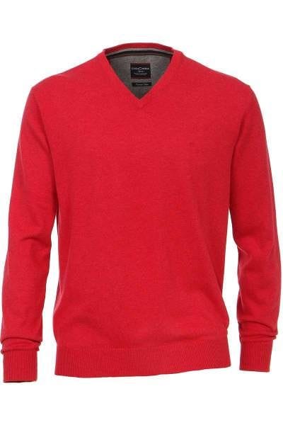 Casa Moda Strickpullover rot, Einfarbig