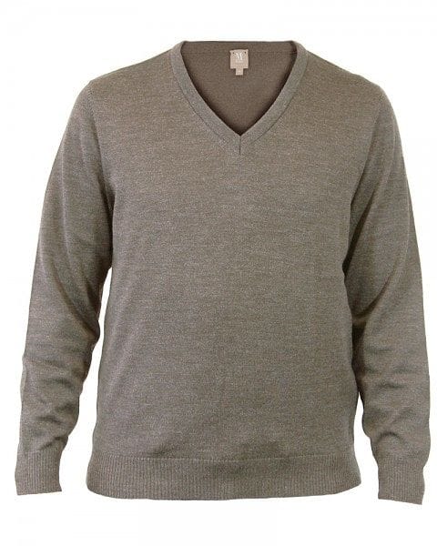 MAERZ Strickpullover V-Ausschnitt Pullover - almond