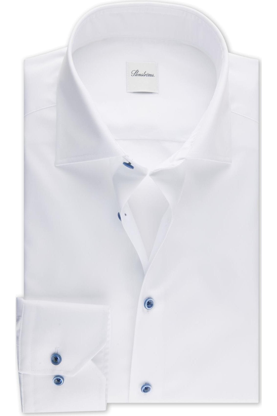 Stenströms Classic Fit Hemd weiss, Einfarbig 38 - S