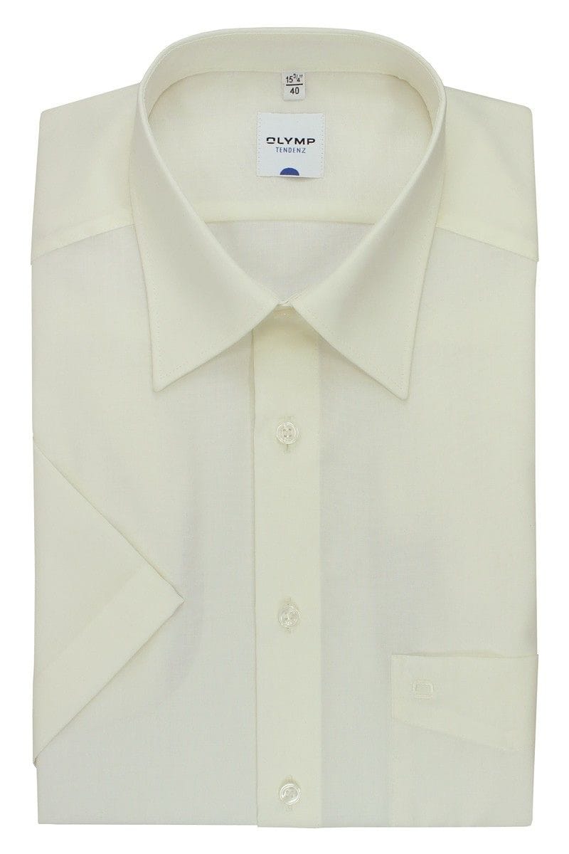 Olymp Hemd - Regular Fit - creme, Einfarbig