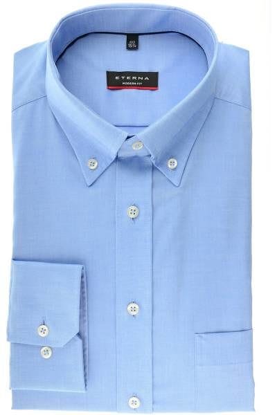 Eterna Hemd - Modern Fit - bleu, Einfarbig