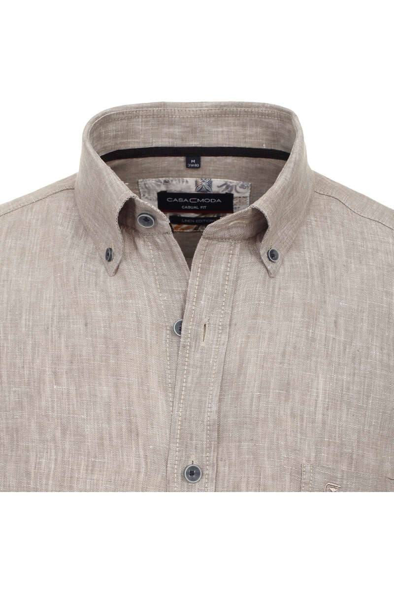 Casual-Fit Leinenhemd | 100-100 Blau | XL | 454403300-100-XL