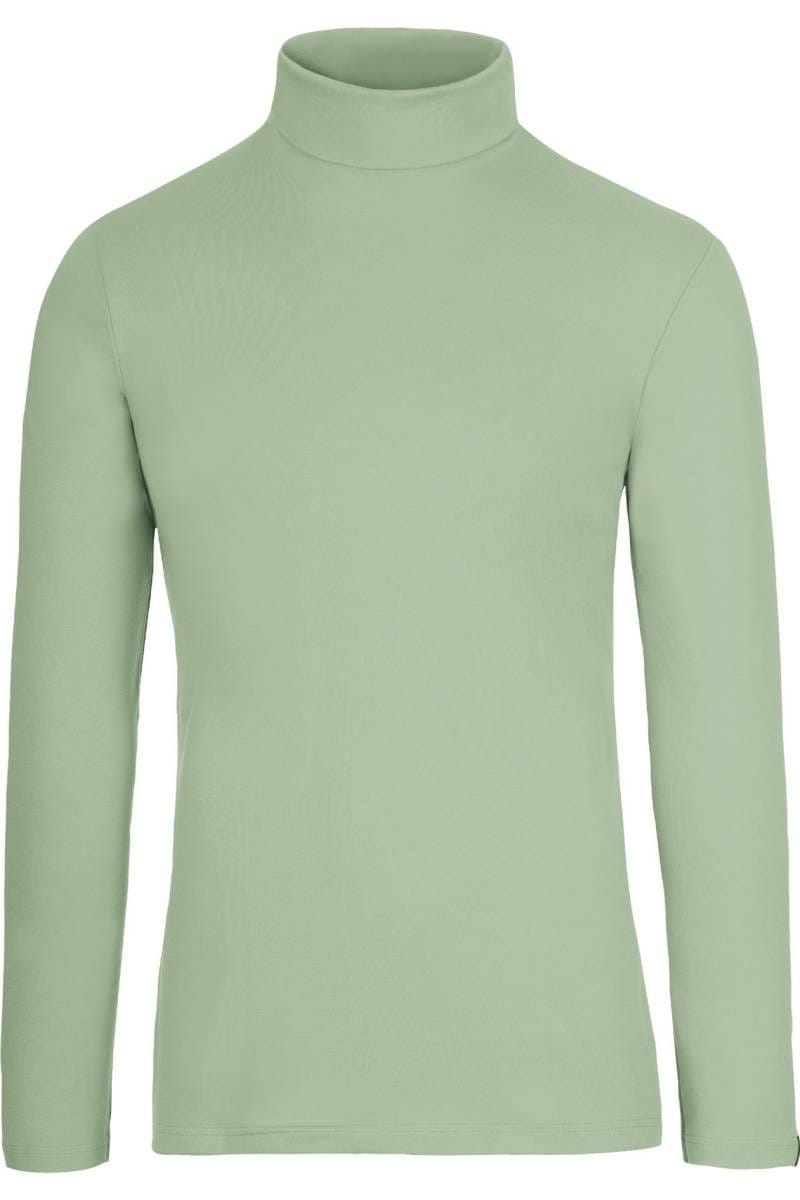 TRIGEMA Slim Fit Herren Turtleneck shirt Rollkragen green