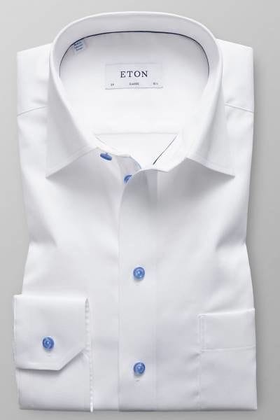Eton Hemd - Classic Fit - weiss, Einfarbig
