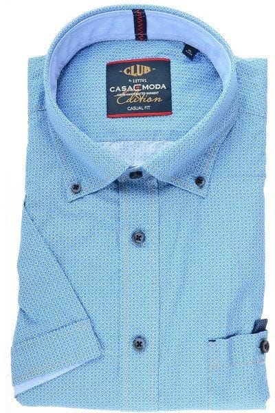 Casa Moda Hemd - Casual Fit - blau, Gemustert