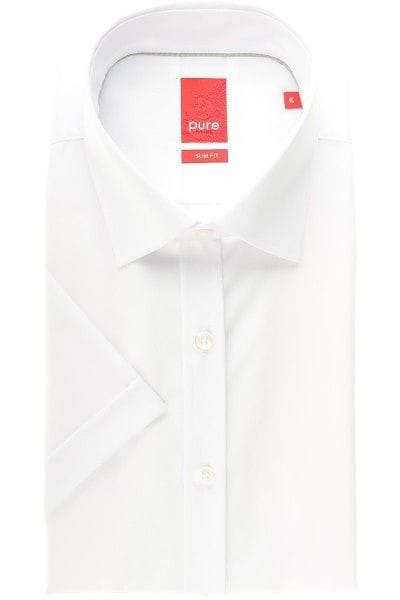 Pure Hemd - Slim Fit - weiss,