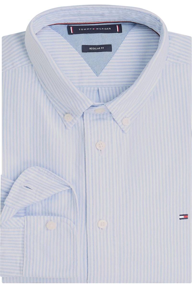 Tommy Hilfiger Regular Fit shirt blue, Striped | Businesshemden.com