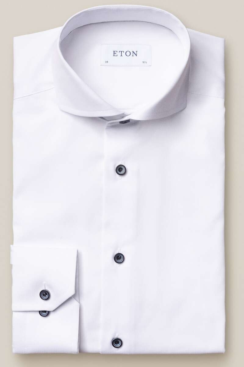 ETON Slim Fit Hemd weiss, Einfarbig 41 - L ETON Slim Fit Hemd weiss, Einfarbig 41 - L