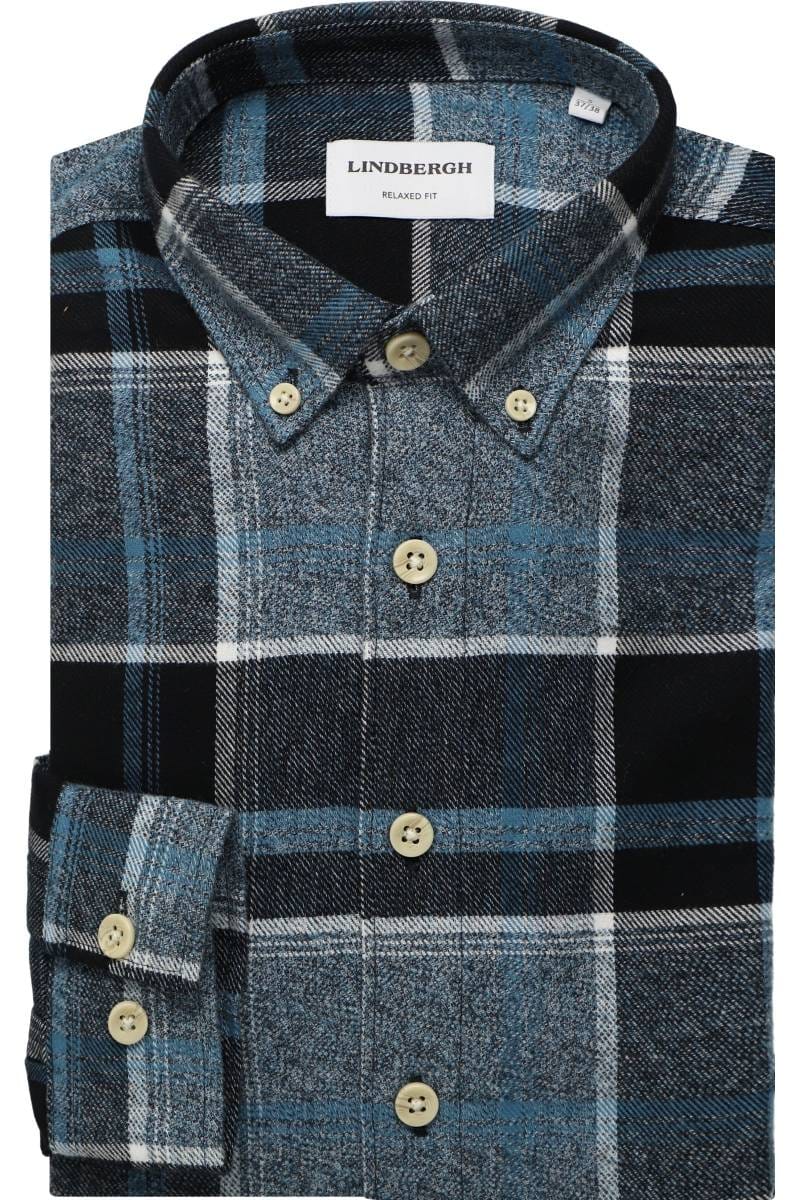 Hoang Textil GmbH Heren thermojas werkjas thermohemd houthakkershemd geruit maat M-3XL, groen, L