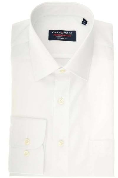 Casa Moda Modern Fit Hemd weiss, Einfarbig